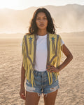 Celeste Fringe Leather Cape No. 03